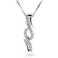Cosima Or blanc 18C Pendentif HD-4207