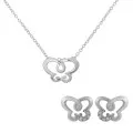 Joya Argent Set: Collier-Pendentif + Boucles d'oreilles SET-7088