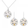 Oceane Argent Set: Collier-Pendentif + Boucles d'oreilles SET-7090/1