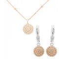 Leanna Argent Set: Collier-Pendentif + Boucles d'oreilles SET-7120