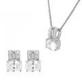 Alena Argent Set: Collier-Pendentif + Boucles d'oreilles SET-7122