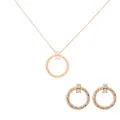 Novalie Argent Set: Collier-Pendentif + Boucles d'oreilles SET-7129/RG