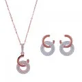Carleen Argent Set: Collier-Pendentif + Boucles d'oreilles SET-7440