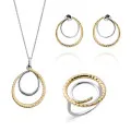 Bastien Argent Set: Necklace + Earrings + Ring SET-7499