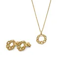 Estelle Argent Set: Collier-Pendentif + Boucles d'oreilles SET-7516/G