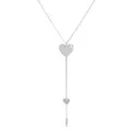 Heart Argent Collier avec pendentif ZK-7384