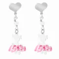 Cute Argent Boucle d'oreille ZO-7133