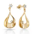Etoile Argent Boucle d'oreille ZO-7524/G