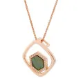 Elzia Argent Collier avec pendentif ZH-7372