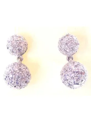 Orphelia® Women's Sterling Silver Drop Earrings - Silver EAR-516