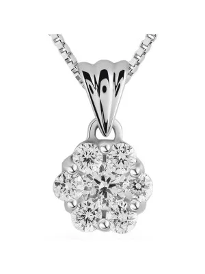 Edina Or blanc 18C Pendentif HD-4208
