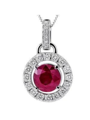 Evina Or blanc 18C Pendentif HD-4213/RU