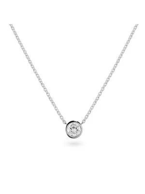 Alexandria Or blanc 18C Collier avec pendentif KD-2035