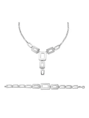 Argent Set: Collier + Bracelet SET-023