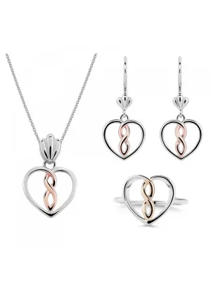 Delilah Argent Set: Necklace + Earrings + Ring SET-7475