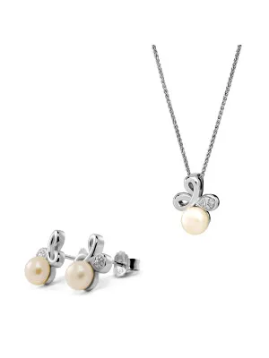 Elisabeth Argent Set: Collier-Pendentif + Boucles d'oreilles SET-7511