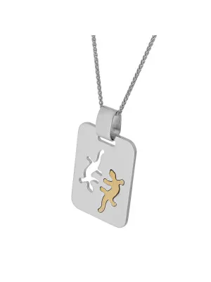 Argent Collier avec pendentif ZH-4282