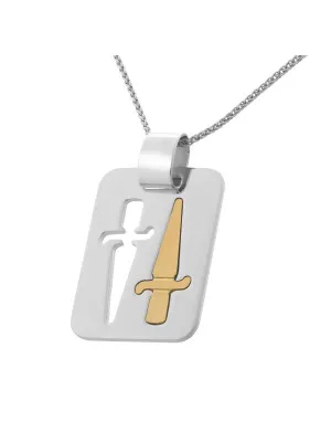 Argent Collier avec pendentif ZH-4283