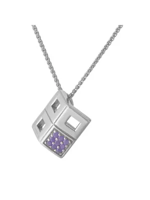 Argent Collier avec pendentif ZH-4313