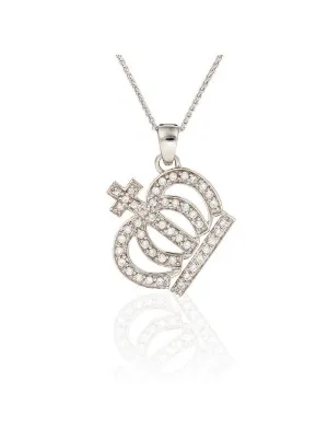 Argent Collier avec pendentif ZH-4358