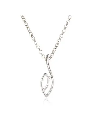 Argent Collier avec pendentif ZH-4416