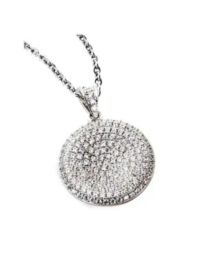 Argent Collier avec pendentif ZH-4435