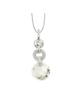 Argent Collier avec pendentif ZH-4443