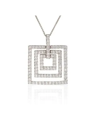 Argent Collier avec pendentif ZH-4467