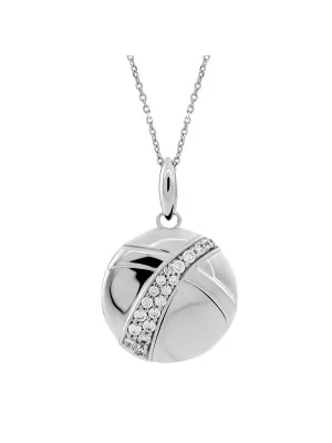 Argent Collier avec pendentif ZH-4490