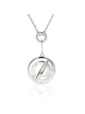 Argent Collier avec pendentif ZH-4494