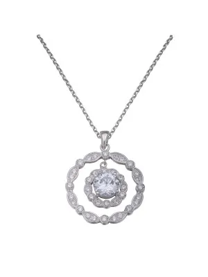 Argent Collier avec pendentif ZH-4514