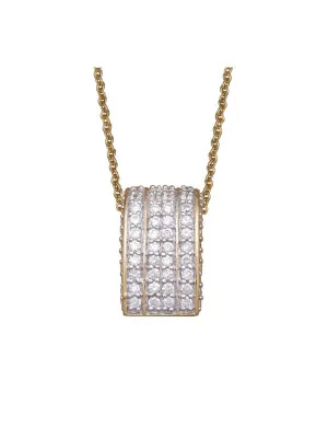 Argent Collier avec pendentif ZH-4518-GOLD