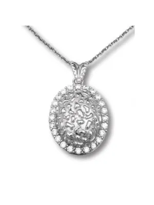 Argent Collier avec pendentif ZH-4520