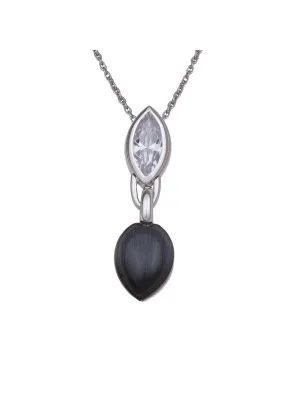 Argent Collier avec pendentif ZH-4531