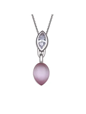 Argent Collier avec pendentif ZH-4532