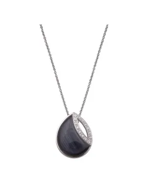 Argent Collier avec pendentif ZH-4546