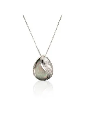 Argent Collier avec pendentif ZH-4556