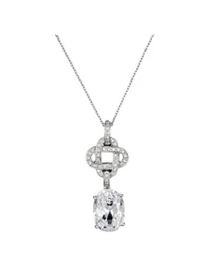 Argent Collier avec pendentif ZH-4558