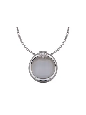 Argent Collier avec pendentif ZH-4561