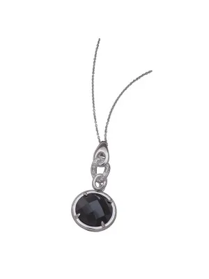 Argent Collier avec pendentif ZH-4565