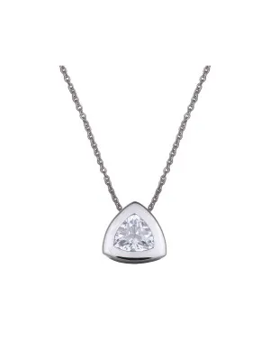 Argent Collier avec pendentif ZH-4566