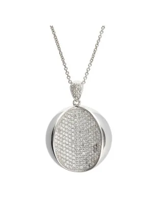 Argent Collier avec pendentif ZH-4578