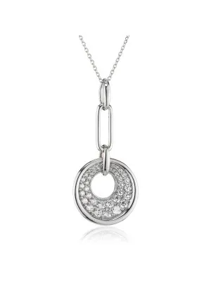 Argent Collier avec pendentif ZH-4592