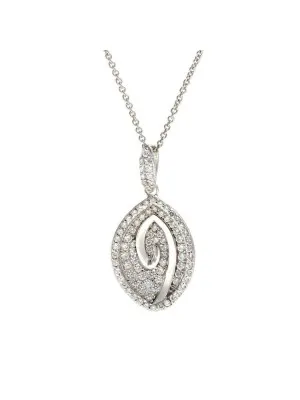 Argent Collier avec pendentif ZH-4606