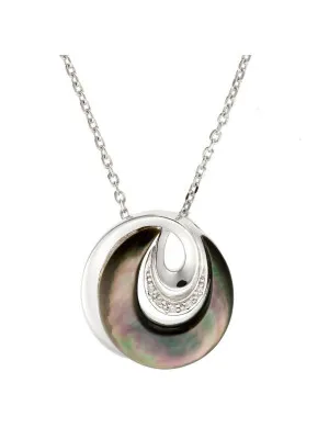 Argent Collier avec pendentif ZH-4612