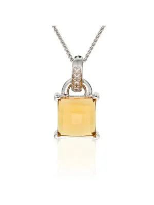 Argent Collier avec pendentif ZH-4629