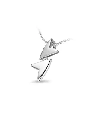 Argent Collier avec pendentif ZH-4639
