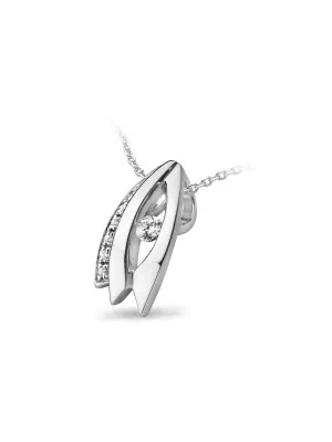 Argent Collier avec pendentif ZH-4649