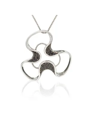 Argent Collier avec pendentif ZH-4673