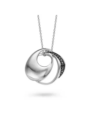 Argent Collier avec pendentif ZH-4675